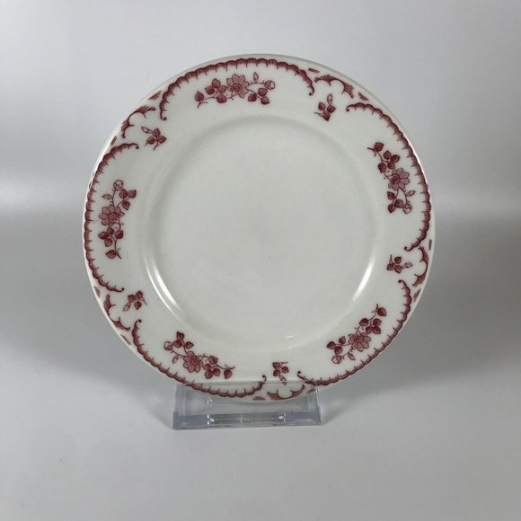 Vintage Shenango China Chardon Rose Red Small Bread Plate SHOCHRR - Picture 1 of 6